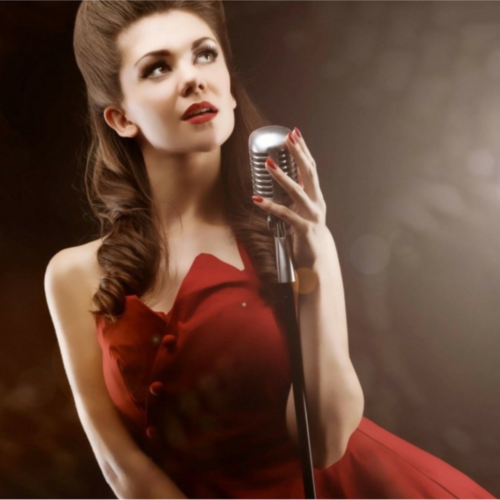 Lindy Bop Vintage Burgundy Midi Dress